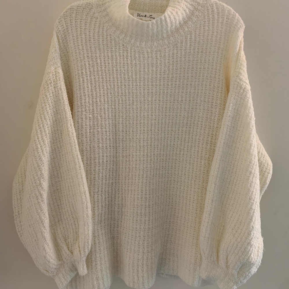 White Turtleneck Sweater